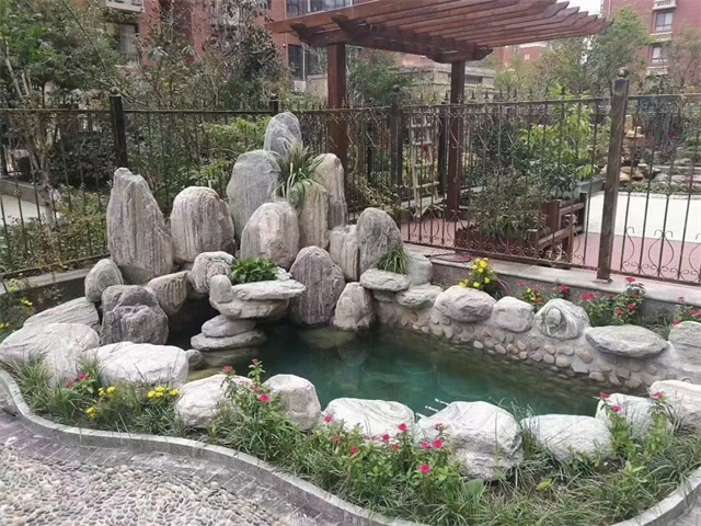 辽中家庭庭院水景设计